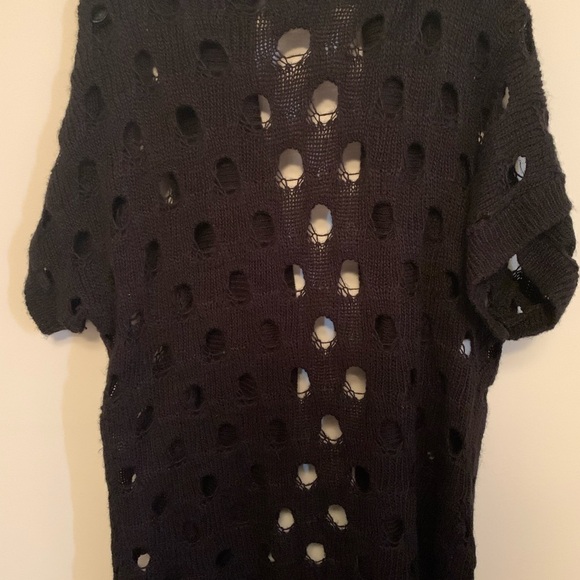 Sparkle and Fade short sleeve cardigan with holes - Picture 2 of 2
